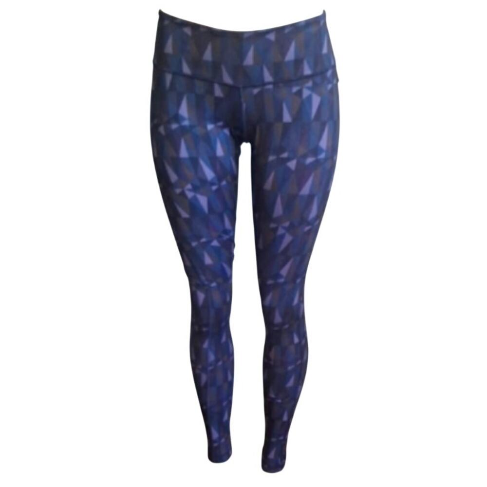 Lululemon Wunder Under Pant Womens 4 Stained Glass Love Nightfall Black 31”  GUC